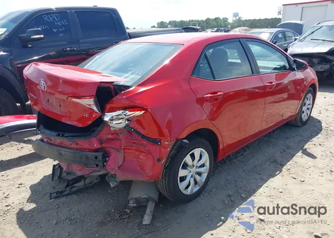 2016 Toyota Corolla Le from USA, damaged, VIN 5YFBURHE2GP507760